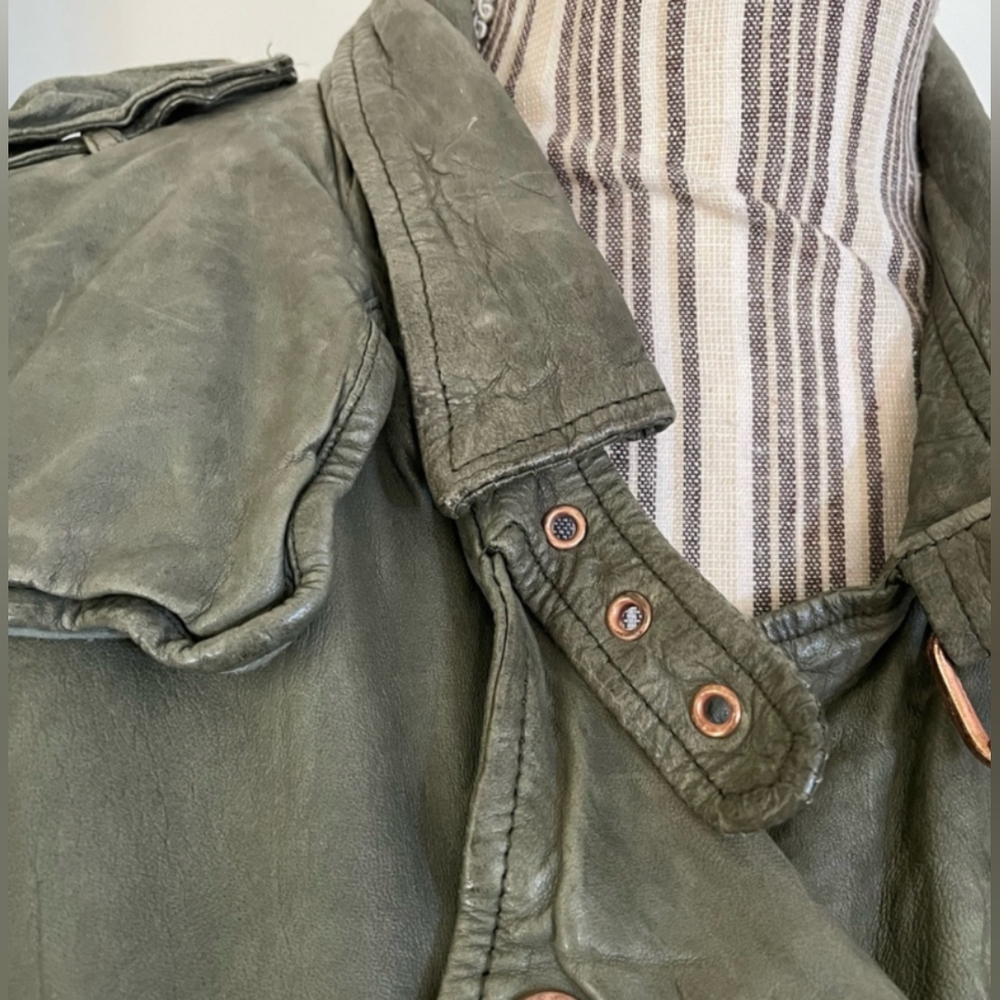 Doma x Free People Full Extension Leather Moto Jacket - Picture 15 of 16